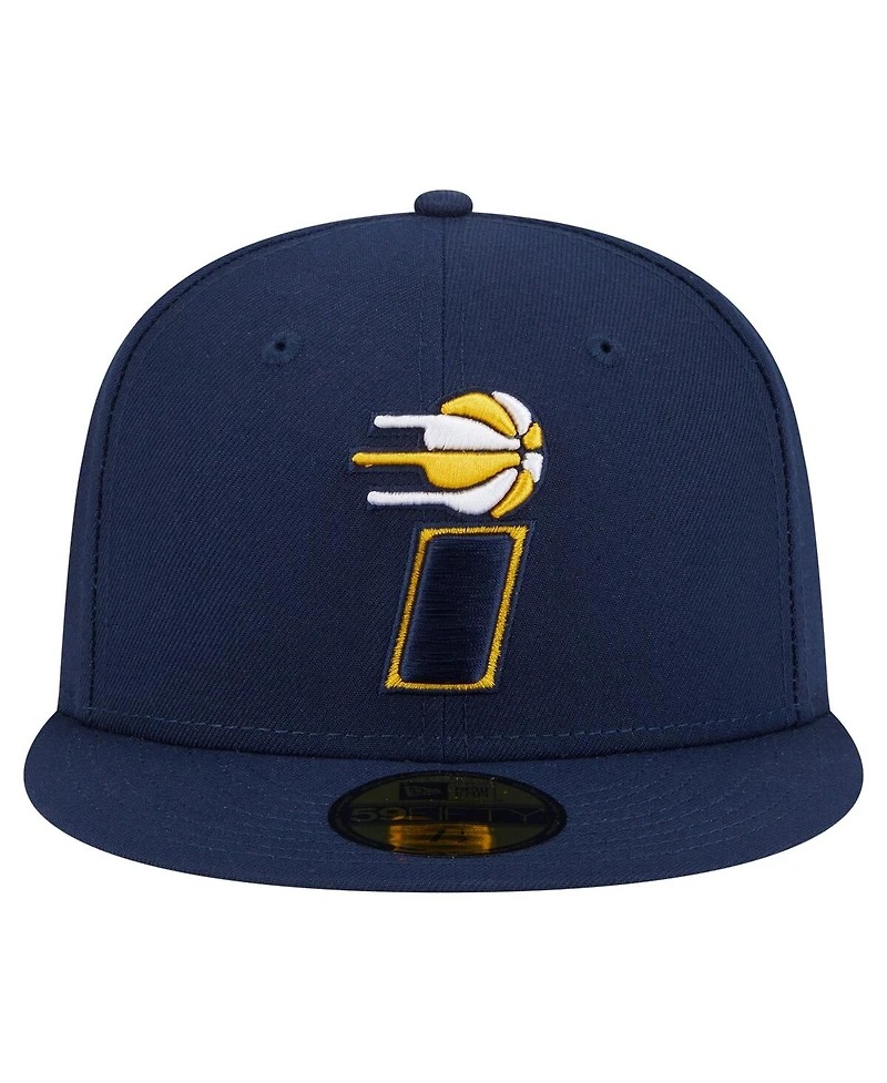 New Era Men's Navy Indiana Pacers Deceptor 59FIFTY Fitted Hat
