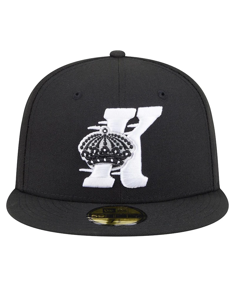 New Era Men's Black Los Angeles Kings Deceptor 59FIFTY Fitted Hat
