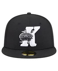 New Era Men's Black Los Angeles Kings Deceptor 59FIFTY Fitted Hat