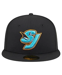 New Era Men's Black San Jose Sharks Deceptor 59FIFTY Fitted Hat