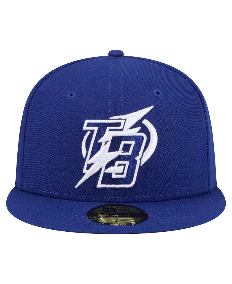New Era Men's Navy Tampa Bay Lightning Deceptor 59FIFTY Fitted Hat