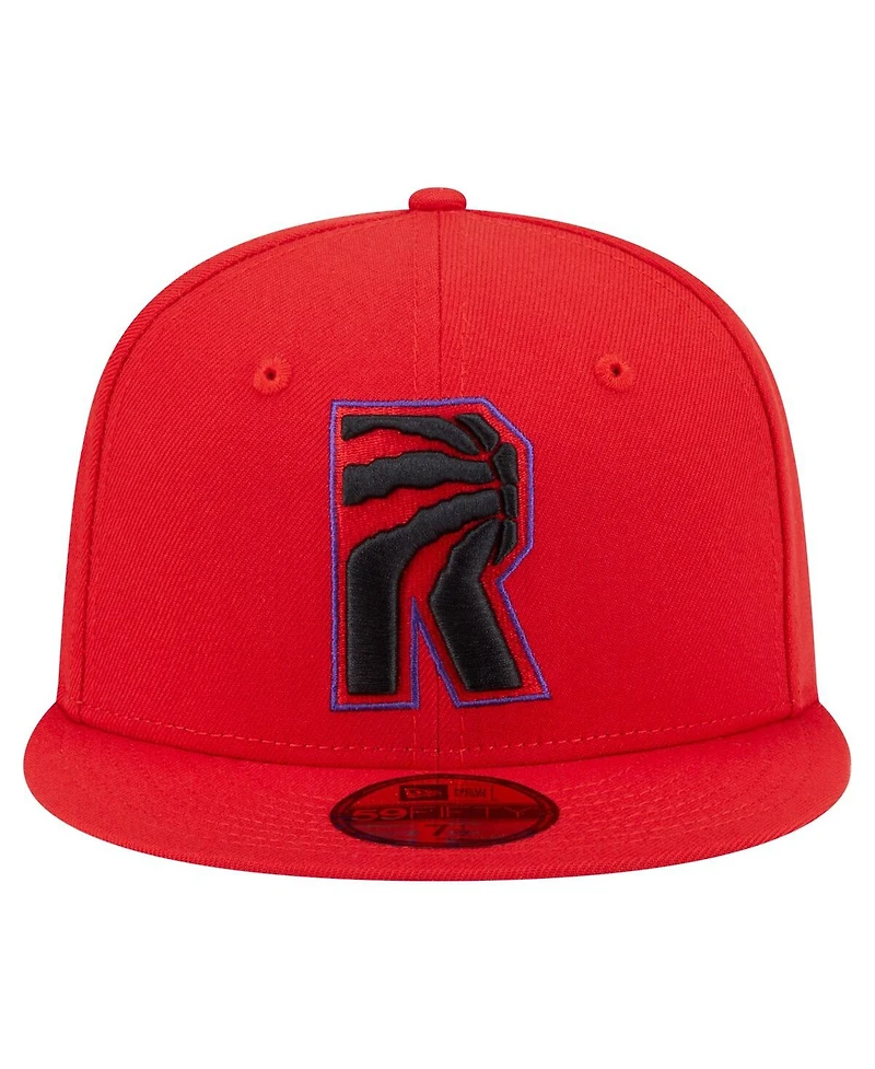 New Era Men's Red Toronto Raptors Deceptor 59FIFTY Fitted Hat