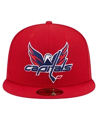New Era Men's Red Washington Capitals Deceptor 59FIFTY Fitted Hat