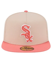 New Era Men's /Light Beige Chicago White Sox Two-Tone Color Pack A-Frame 59FIFTY Fitted Hat