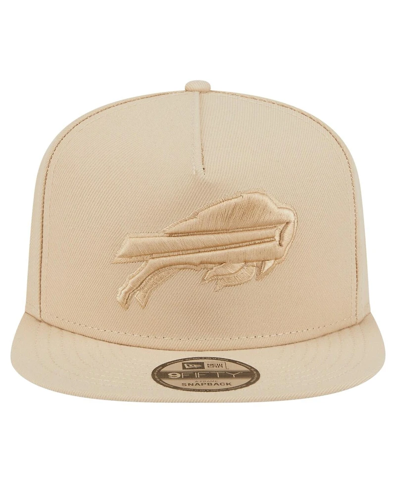New Era Men's Light Beige Buffalo Bills Color Pack A-Frame 9FIFTY Snapback Hat