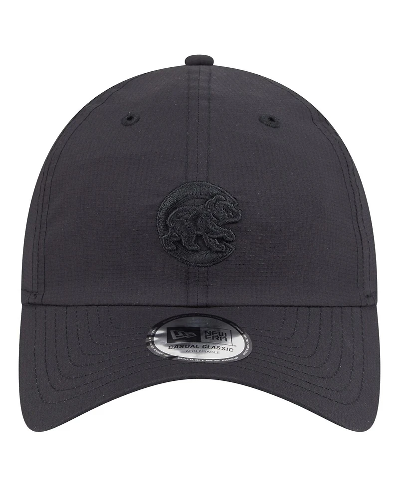 New Era Men's Black Chicago Cubs Ripstop Casual Classic Adjustable Hat