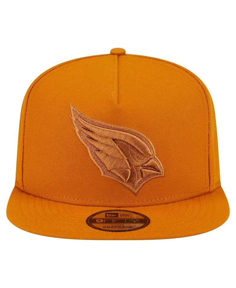 New Era Men's Brown Arizona Cardinals Color Pack A-Frame 9FIFTY Snapback Hat