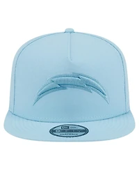 New Era Men's Light Blue Los Angeles Chargers Color Pack A-Frame 9FIFTY Snapback Hat