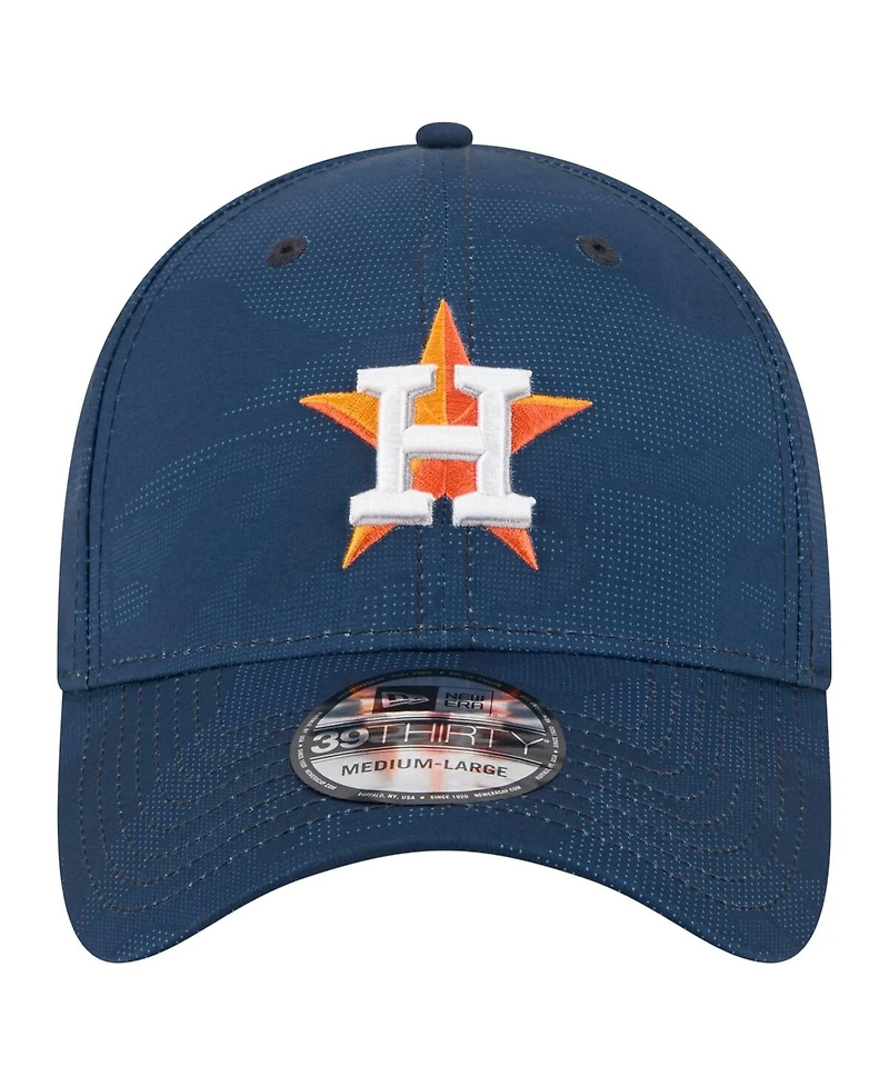 New Era Men's Navy Houston Astros Tonal Camo 39THIRTY Flex Hat