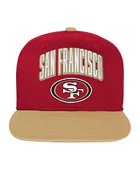 Outerstuff Big Boys and Girls Scarlet San Francisco 49ers Essentials Adjustable Hat