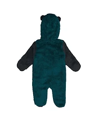 Outerstuff Baby Boys and Girls Midnight Green Philadelphia Eagles Stay Napping Fleece Bunting Full-Zip Sleeper