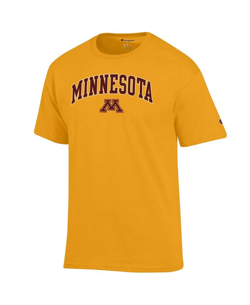 Champion Men's Gold Minnesota Golden Gophers Arch Over Logo T-Shirt