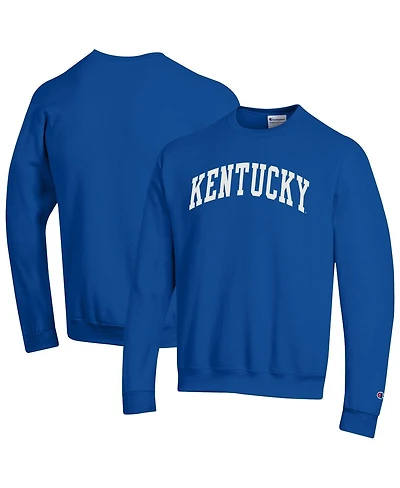 Champion Men's Royal Kentucky Wildcats Basic Arch Fleece Pullover Sweatshirt