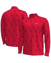 Under Armour Men's Red Maryland Terrapins Gameday Armourfuse Half-Zip Jacket