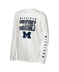 Outerstuff Preschool 2-Piece Michigan Wolverines Mix 3-in-1 Combo T-Shirt Set