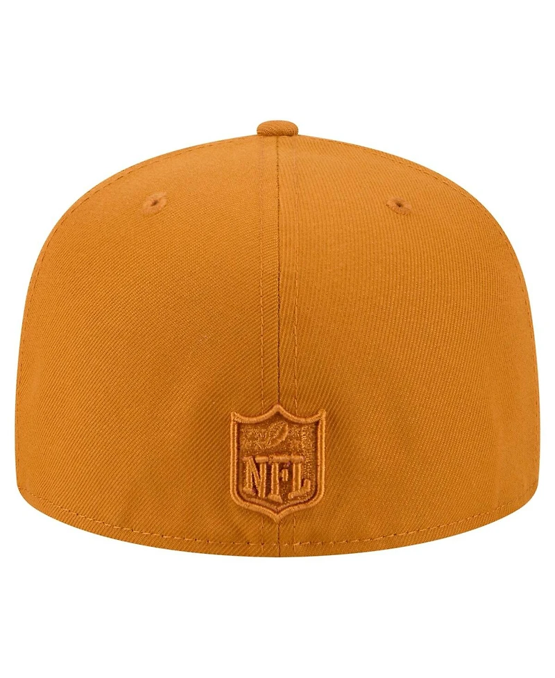 New Era Men's Brown Baltimore Ravens Color Pack A-Frame 59FIFTY Fitted Hat