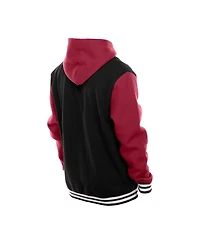 New Era Men's Black Washington Commanders Full-Snap Fleece Hoodie Jacket