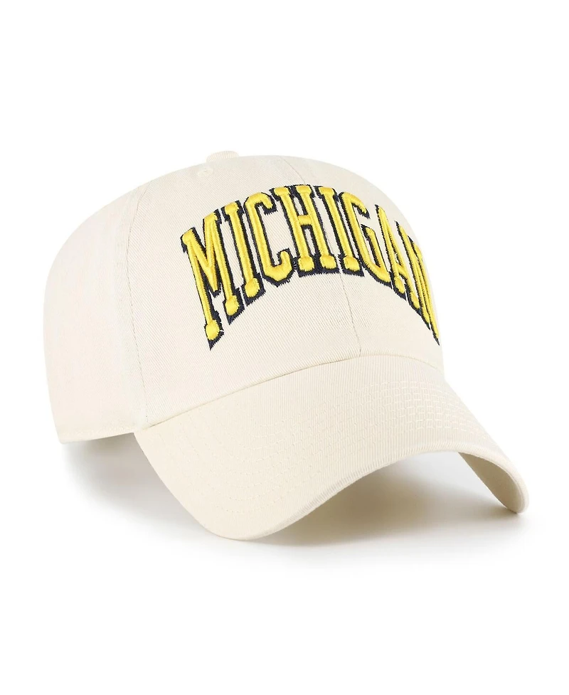 '47 Brand Men's Sand Michigan Wolverines Vault Clean Up Adjustable Hat
