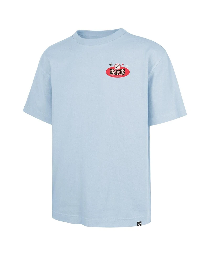 47 Brand Men's Light Blue Atlanta Braves Ice Cream Parlor Foundation T-Shirt