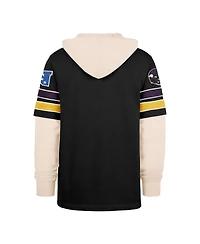 '47 Brand Men's Black Minnesota Vikings Split Zone Cornerback Duo Hoodie