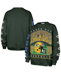 '47 Brand Women's Green Bay Packers Go Big Oversized Pullover Sweatshirt