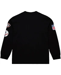 Mitchell & Ness Men's Black Denver Broncos Training Camp Vintage Logos Long Sleeve T-Shirt
