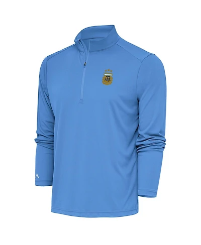 Antigua Men's Powder Blue Argentina National Team Tribute Quarter-Zip Pullover Sweatshirt