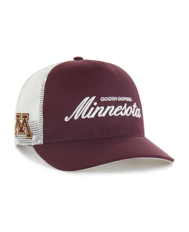 '47 Brand Men's and Women's Maroon Minnesota Golden Gophers Contemporary Basics Foundation Trucker Hitch Adjustable Hat