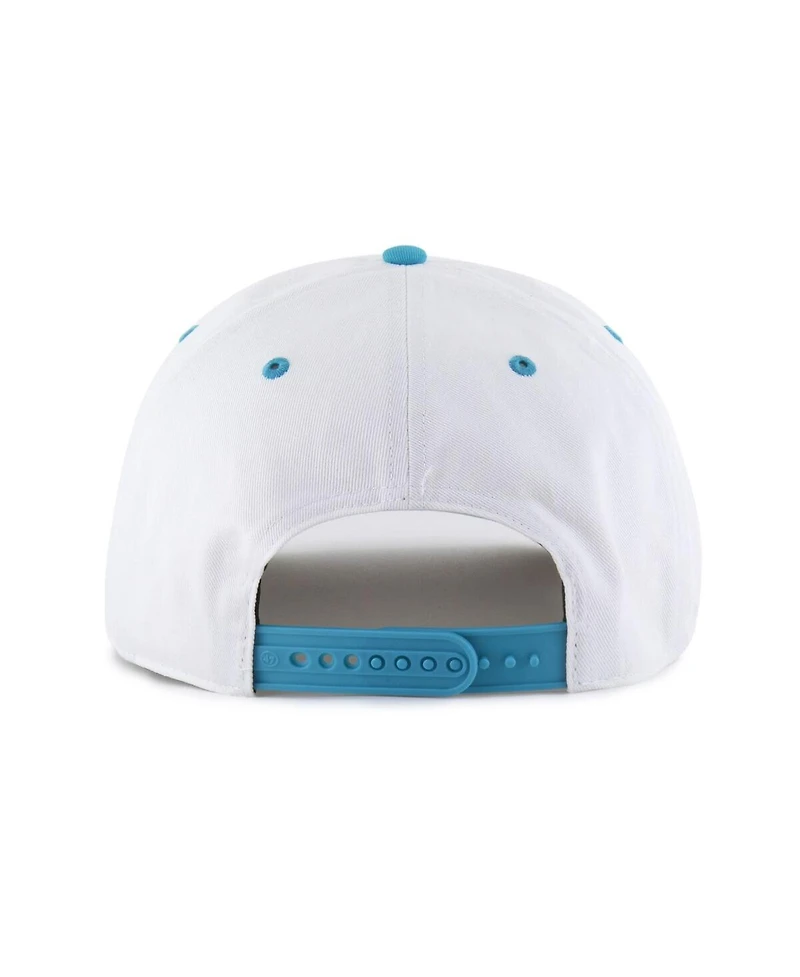 '47 Brand Men's White/Aqua Miami Dolphins Roscoe Two-Toned Hitch Adjustable Hat