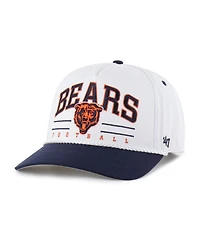 '47 Brand Men's White/Navy Chicago Bears Roscoe Two-Toned Hitch Adjustable Hat