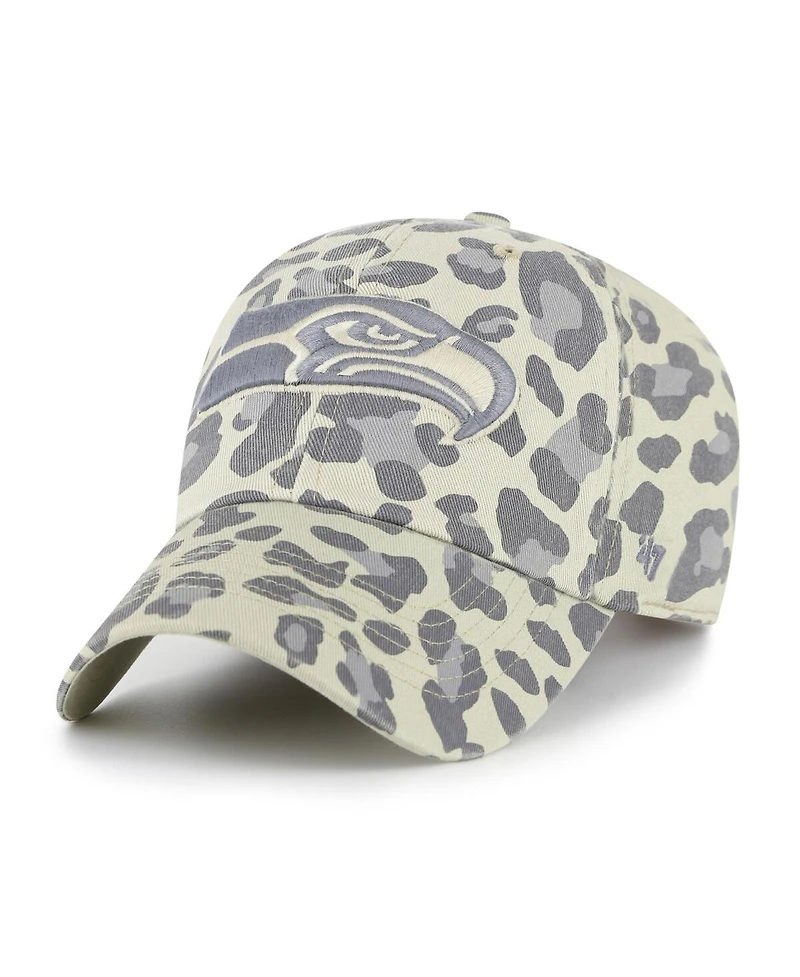 '47 Brand Women's Gray Seattle Seahawks Bagheera Clean Up Adjustable Hat