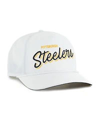 47 Brand Men's White Pittsburgh Steelers Brrr Fairway Hitch Adjustable Hat
