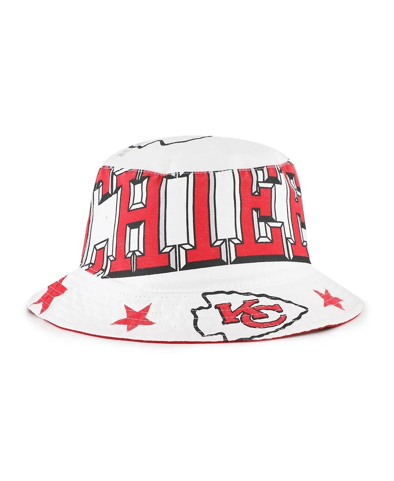 '47 Brand Women's White Kansas City Chiefs Energize Bucket Hat