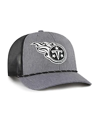 '47 Brand Men's Heather Charcoal Tennessee Titans Carbon Rope Trucker Adjustable Hat