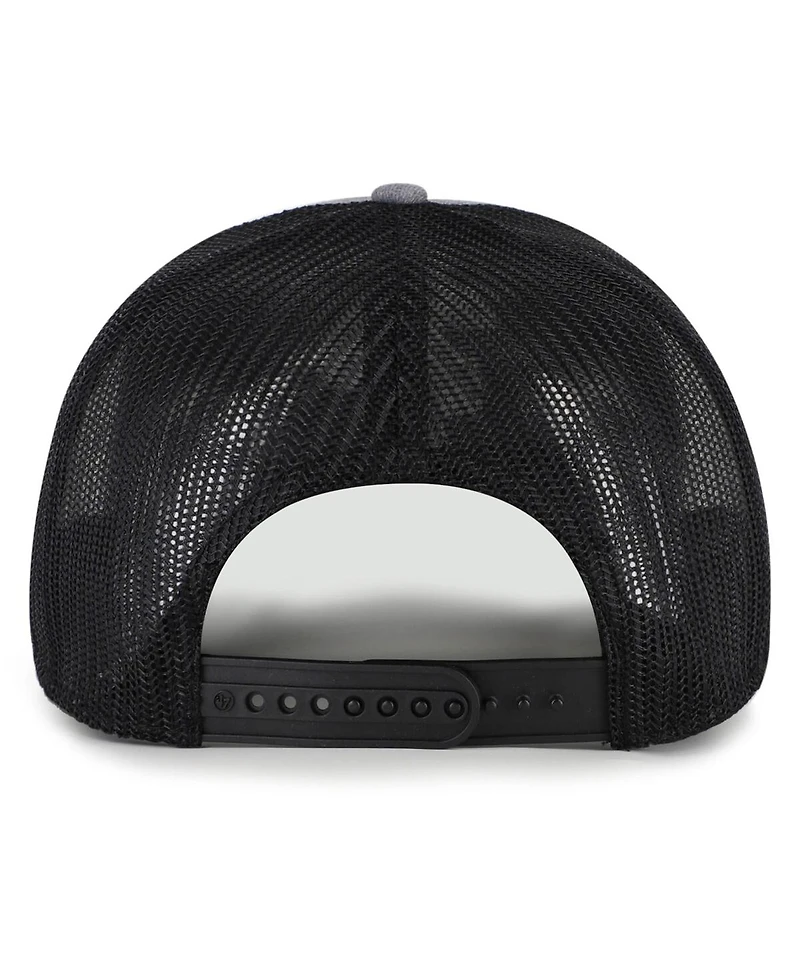 '47 Brand Men's Heather Charcoal Detroit Lions Carbon Rope Trucker Adjustable Hat