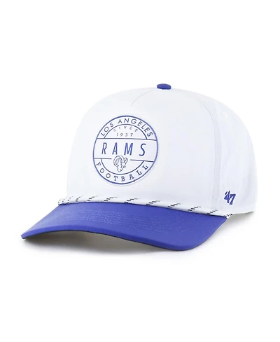 '47 Brand Men's White/Royal Los Angeles Rams Suburbia Hitch Two-Tone Adjustable Hat