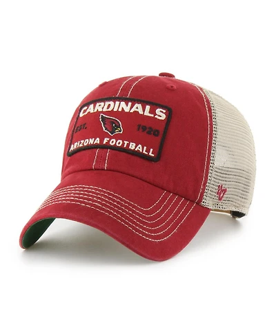 '47 Brand Men's Cardinal Arizona Cardinals Wabash Trucker Clean Up Adjustable Hat