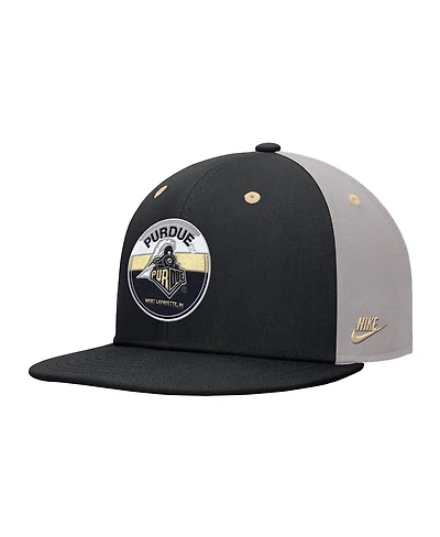 Nike Men's Black Purdue Boilermakers Vintage Patch Snapback Hat