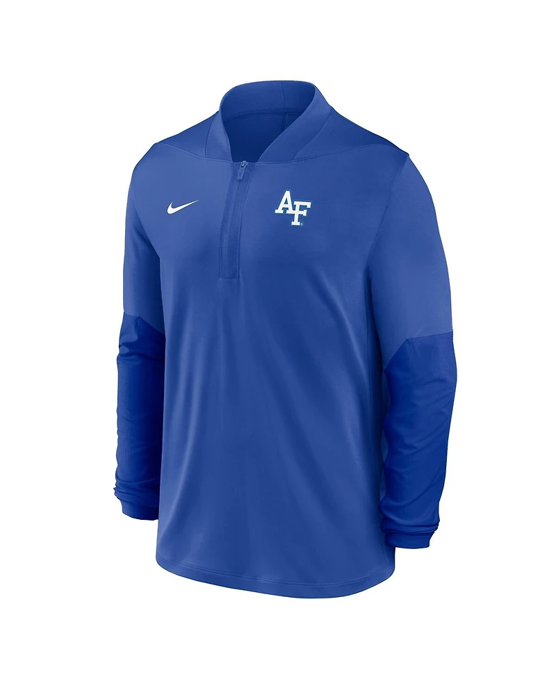 Nike Men's Royal Air Force Falcons Dri-fit Half-Zip Pullover Sweatshirt
