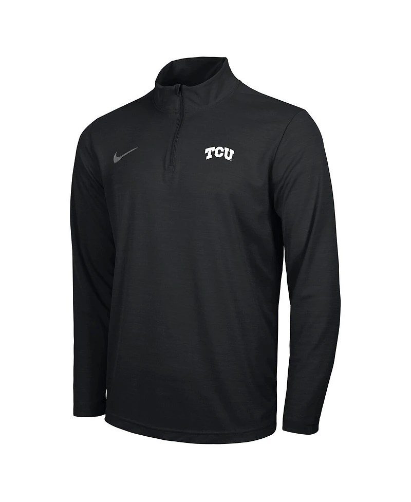 Nike Men's Black Tcu Horned Frogs Intensity Performance Quarter-Zip Pullover Sweatshirt