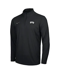 Nike Men's Black Tcu Horned Frogs Intensity Performance Quarter-Zip Pullover Sweatshirt