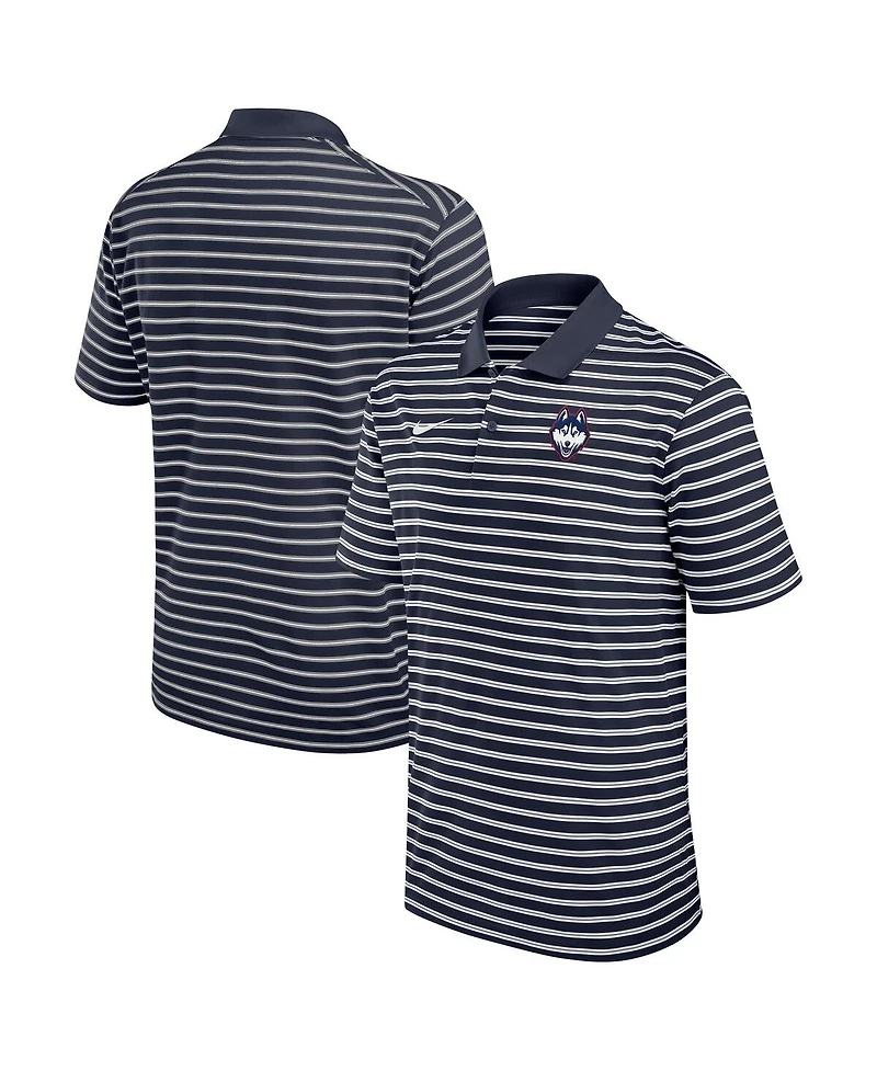 Nike Men's Navy UConn Huskies Victory Stripe Performance Polo Shirt
