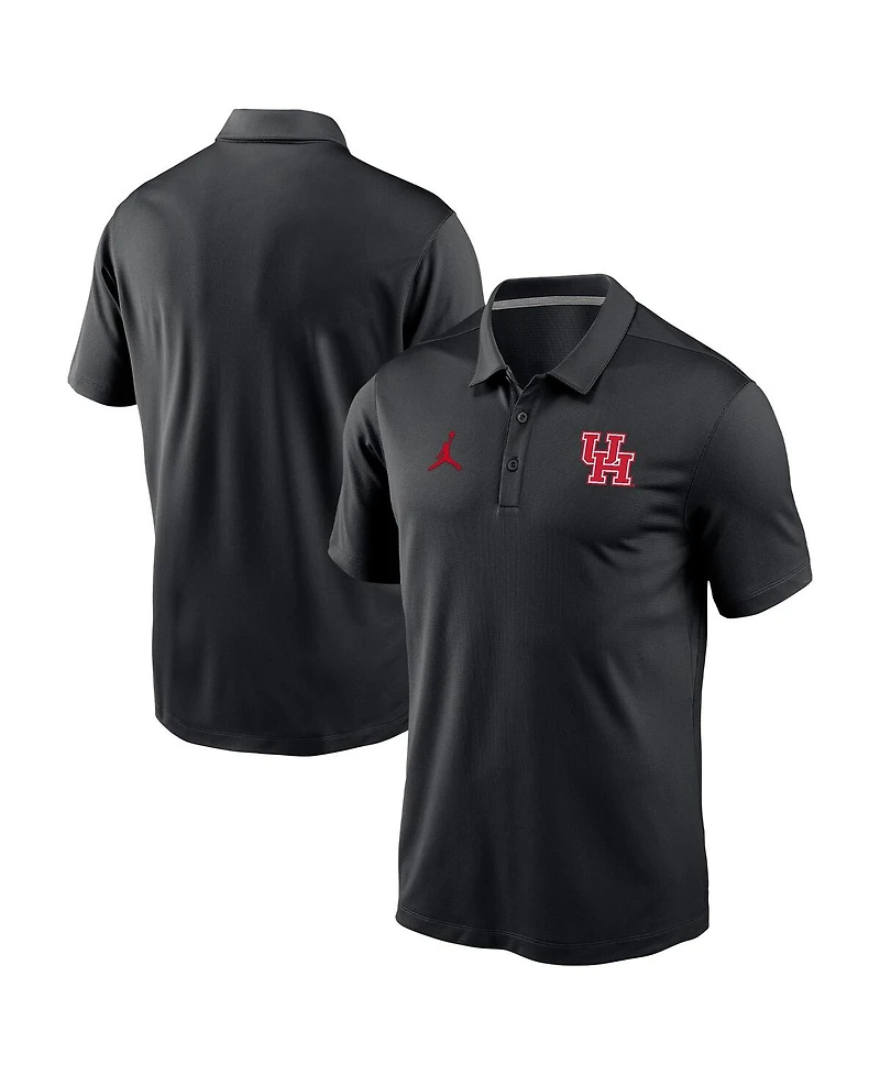 Nike Men's Black Houston Cougars Solid Victory Dri-fit Polo Shirt