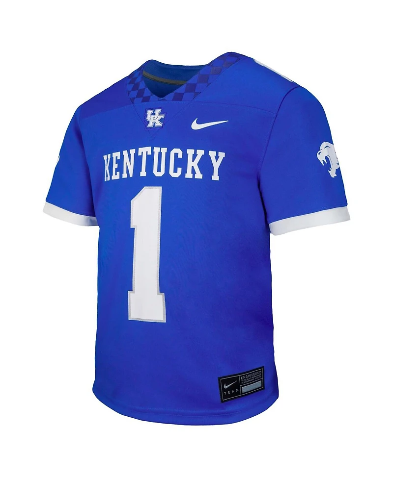 Nike Big Boys and Girls 1 Royal Kentucky Wildcats Untouchable Replica Game Jersey