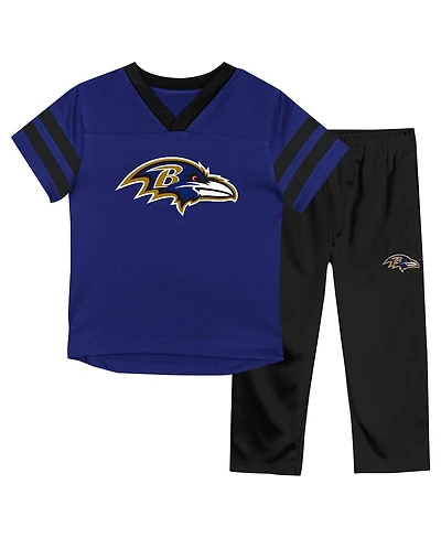 Outerstuff 2-Piece Toddler Baltimore Ravens T-Shirt and Pants Set
