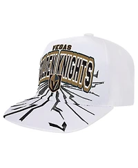 Mitchell Ness Big Boys and Girls White Vegas Golden Knights After Shock Snapback Hat