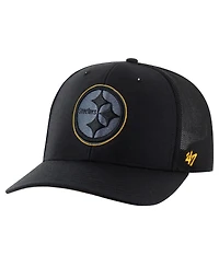 '47 Brand Men's Black Pittsburgh Steelers Blackball Trophy Flex Hat
