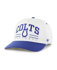 '47 Brand Men's White/Royal Indianapolis Colts Roscoe Two-Toned Hitch Adjustable Hat