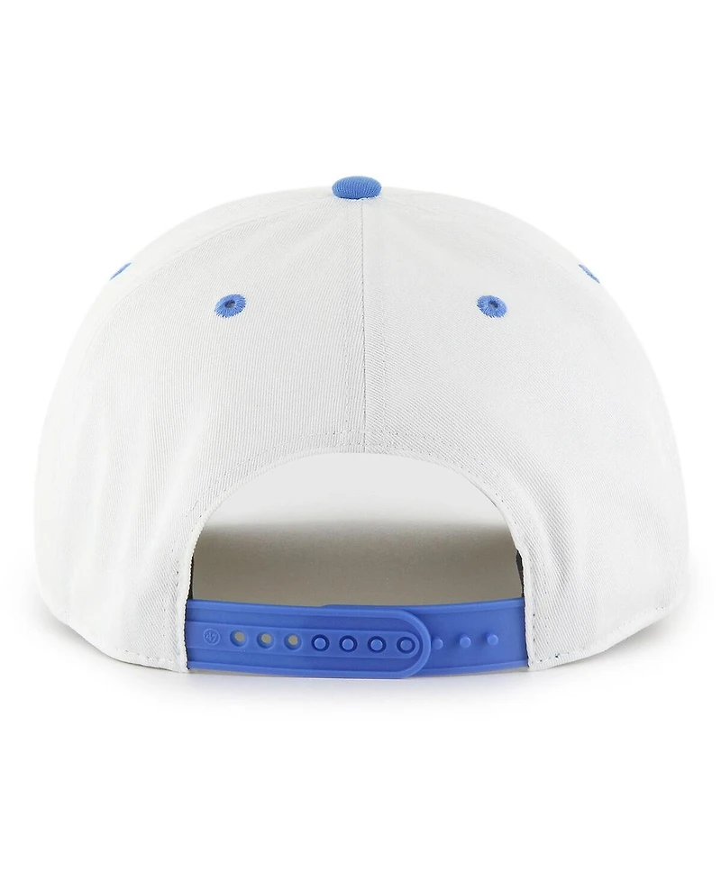 '47 Brand Men's White/Blue Detroit Lions Roscoe Two-Toned Hitch Adjustable Hat