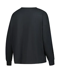 '47 Brand Women's Black Detroit Lions Plus Muse Sydney Long Sleeve T-Shirt